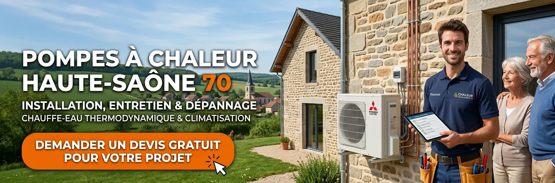 Pompe à chaleur en Haute-Saône (70)